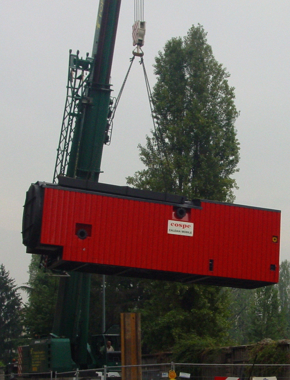 Cospe - Installation of a 8 tph rental boiler